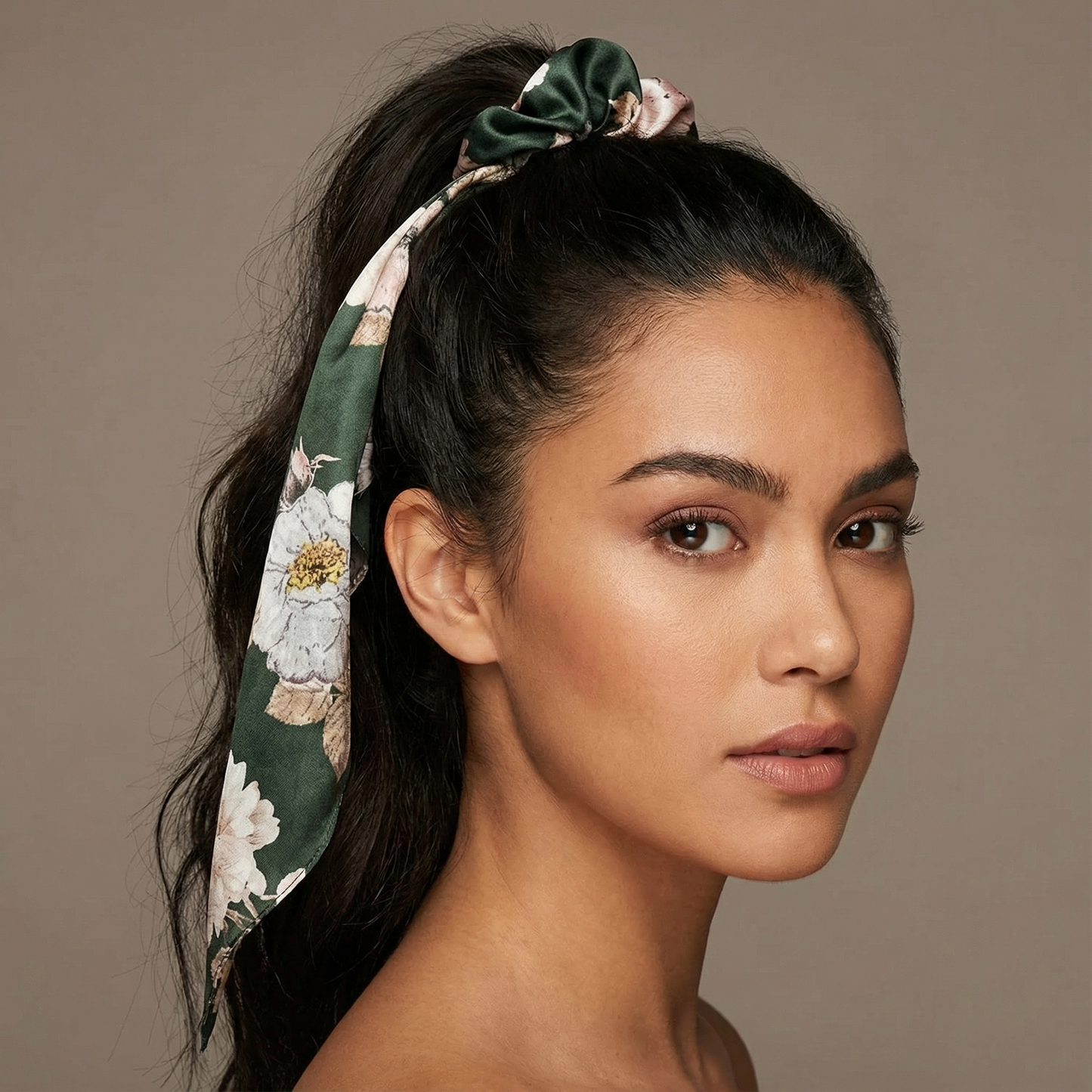 Silky Scarf Pony Holder (13 Color Options) | Scrunchie Hair Accessories