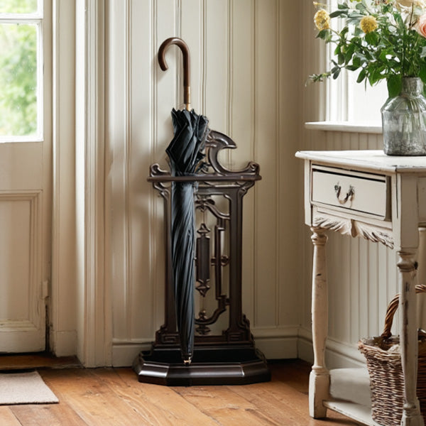 Vintage Inspired Intricate Metal Umbrella Stand