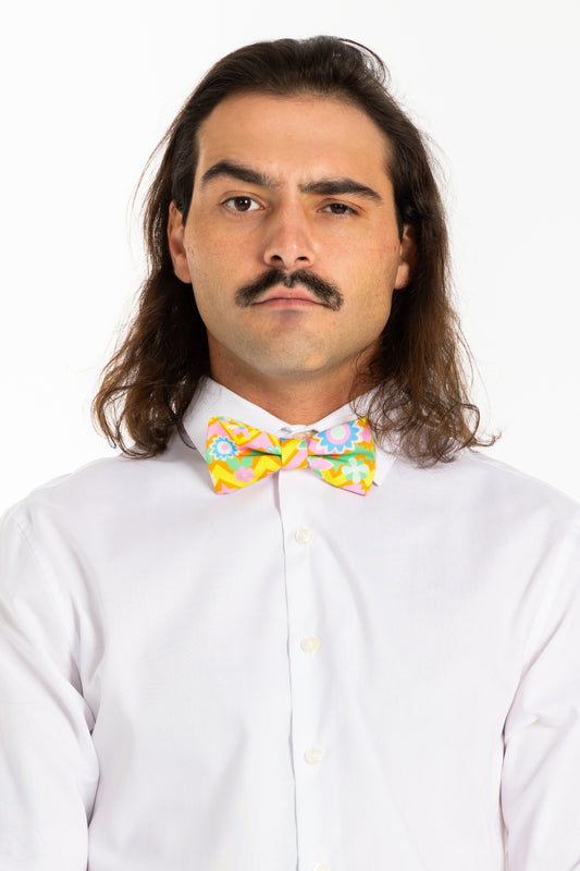 The Solar Flower | Trippy Floral Bow Tie
