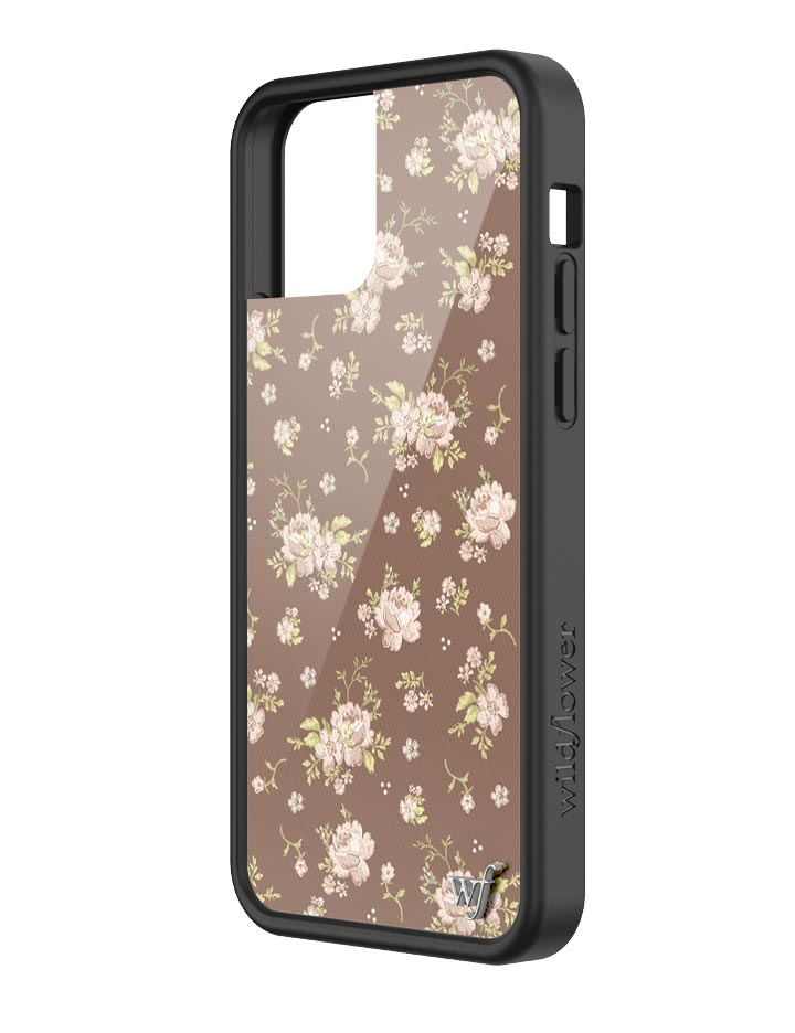 Brown Floral iPhone Case