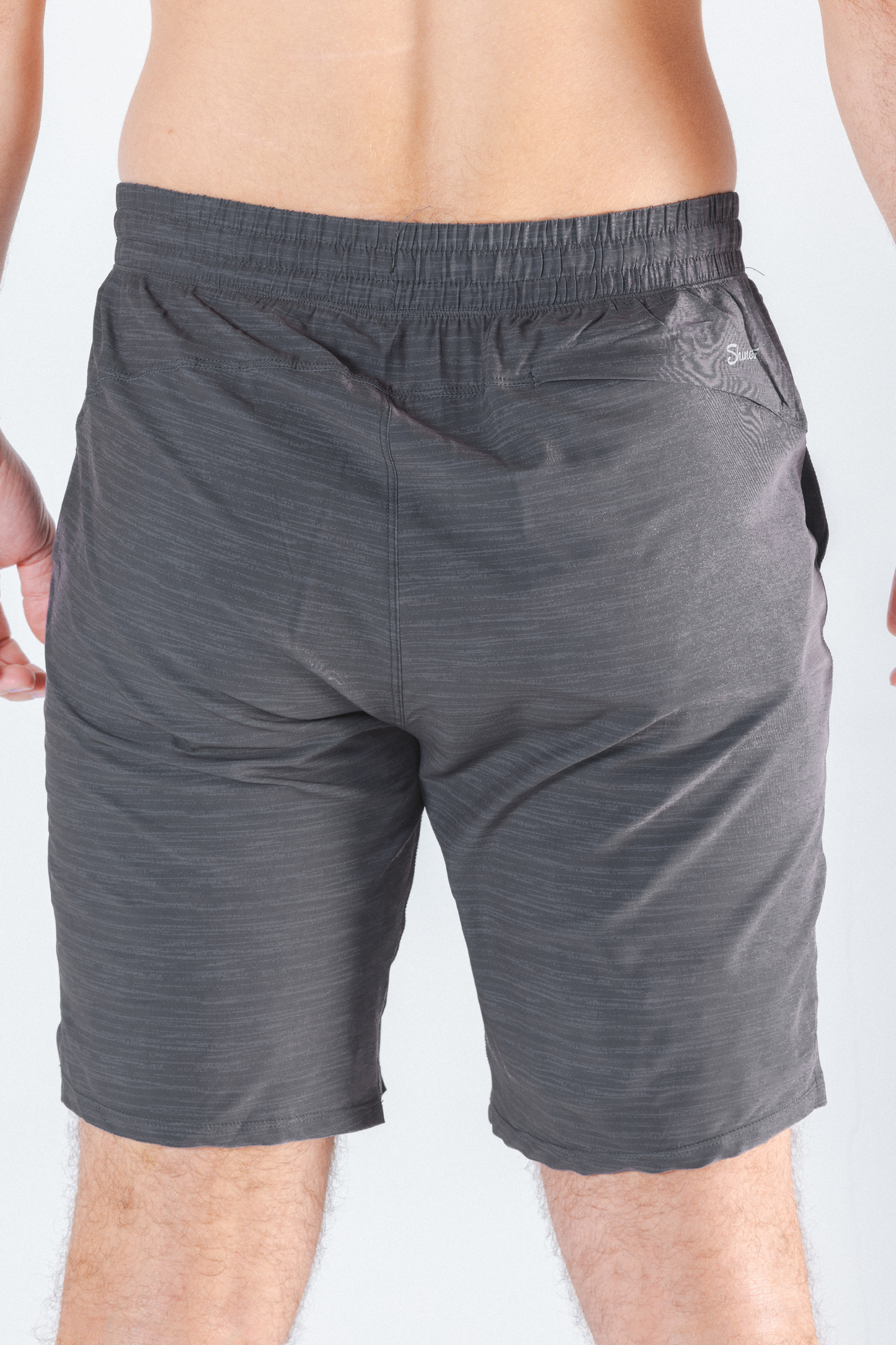 The Tribal Council | Grey Tonal Island Block Ball Hammock® 9 Inch Athletic Shorts