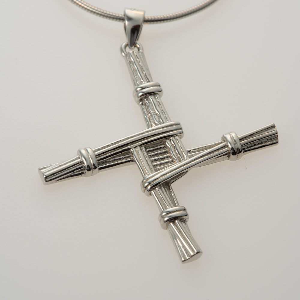 St. Brigid's Cross™ 18K White Gold Pendant