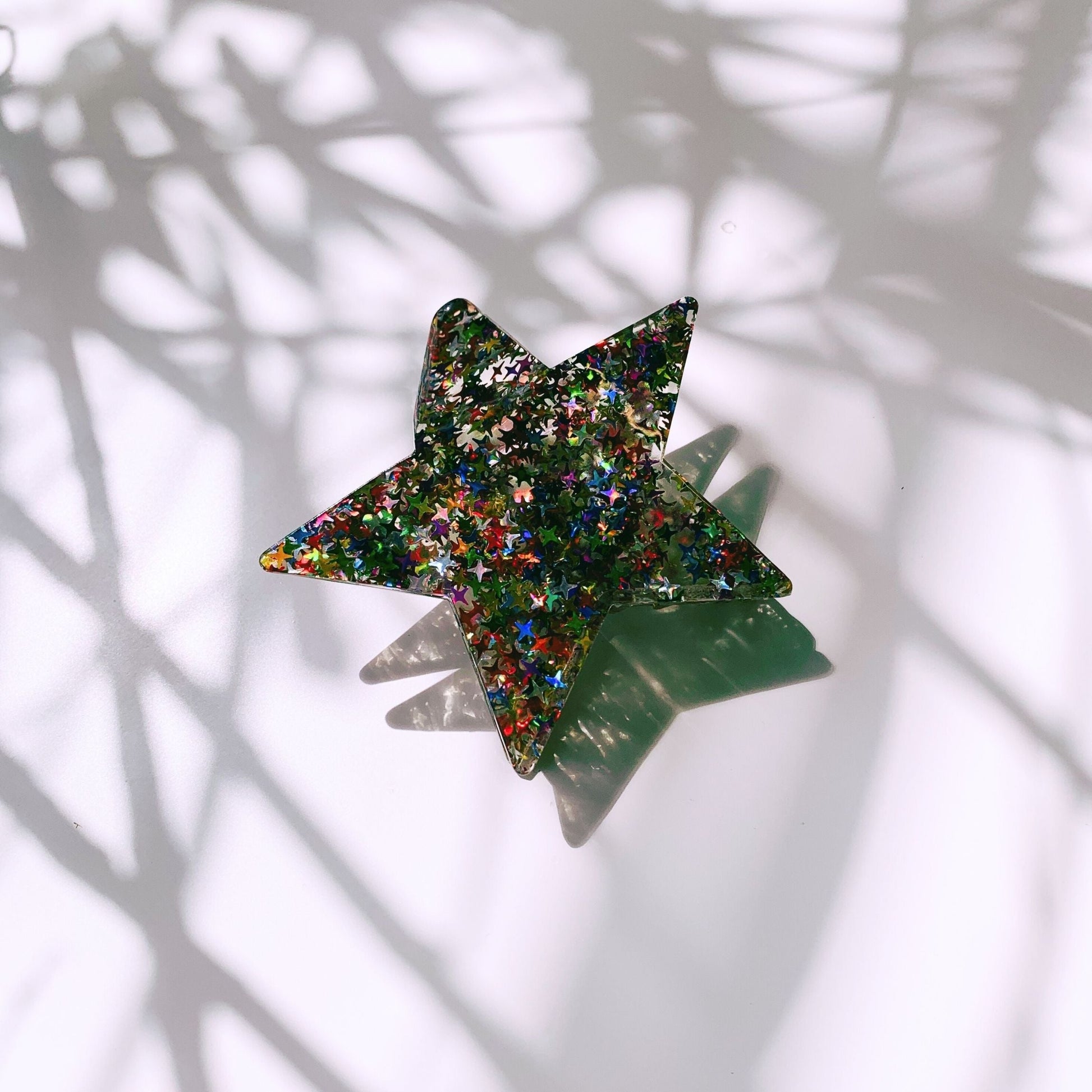 Velvet Claws Glitter Star Hair Claw