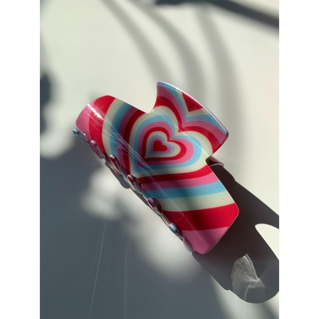 Velvet Claws Hair Clip | The Foxy in Red Mint Hair Claw