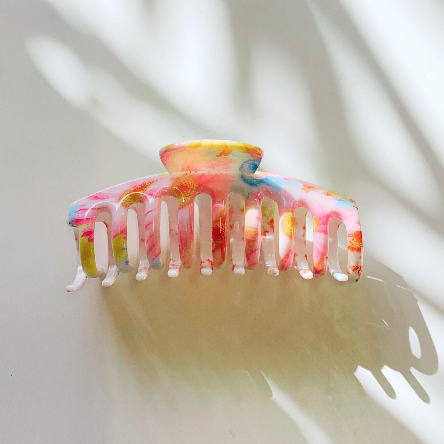 Velvet Claws Hair Clip | The Lobster in Primavera Floral on White