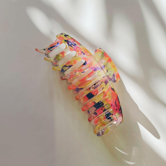 Velvet Claws Hair Clip | The Lobster in Translucent Blooms