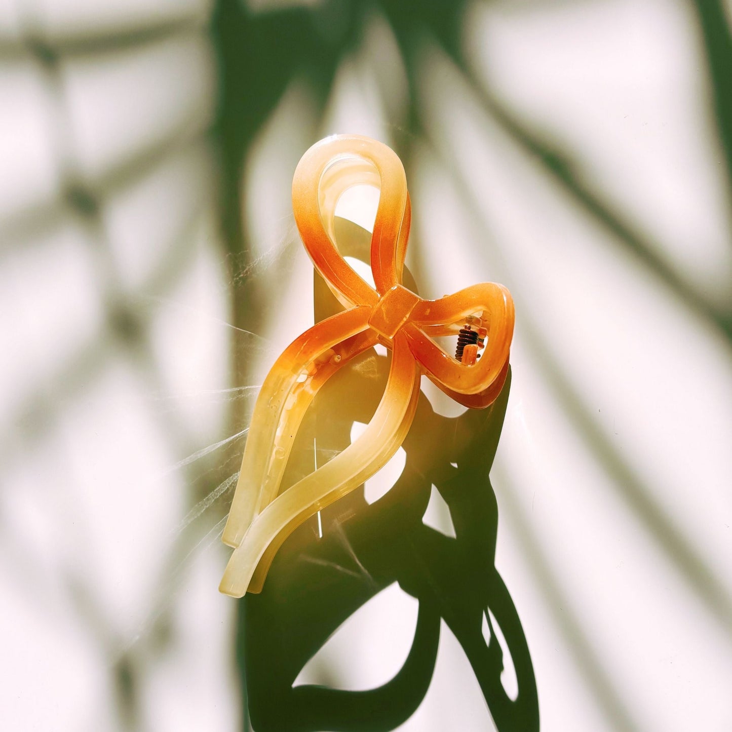 Velvet Claws Mini Coquette Bow in Caramel Latte Hair Clip