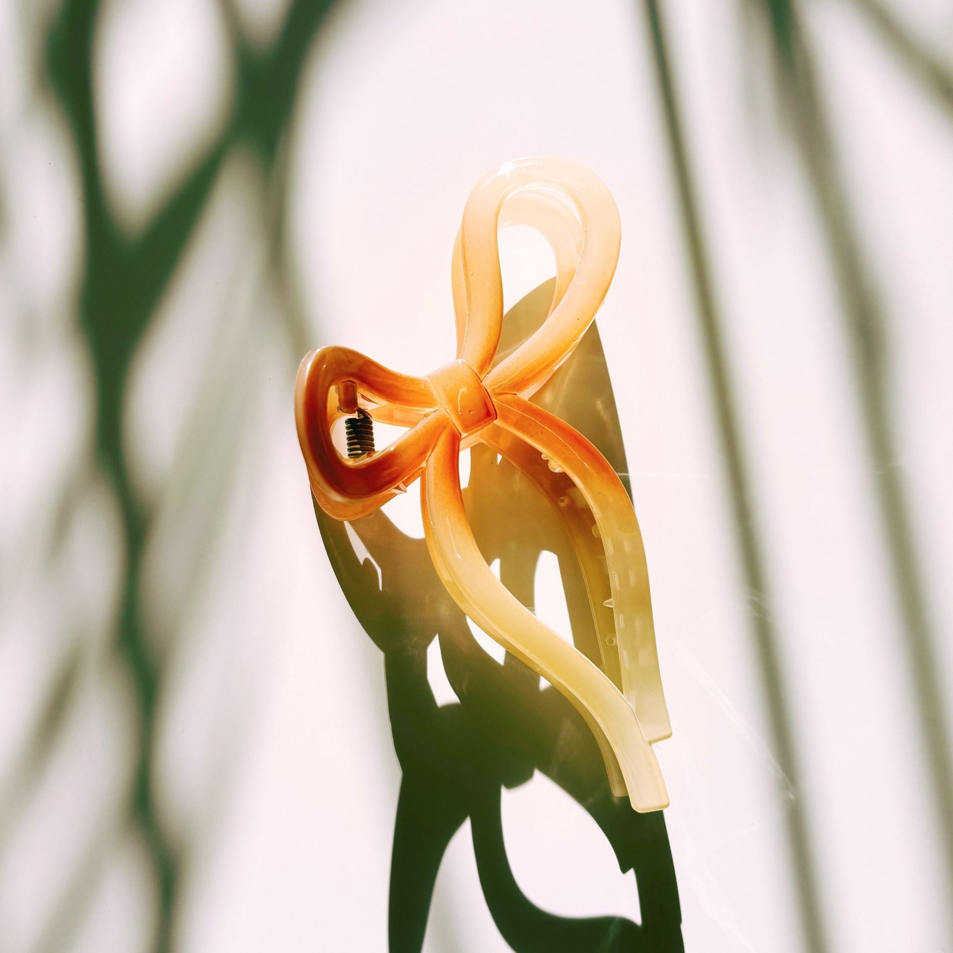 Velvet Claws Mini Coquette Bow in Caramel Latte Hair Clip