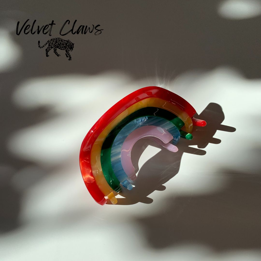Velvet Claws Mini Hair Clip | Curvy Rainbow