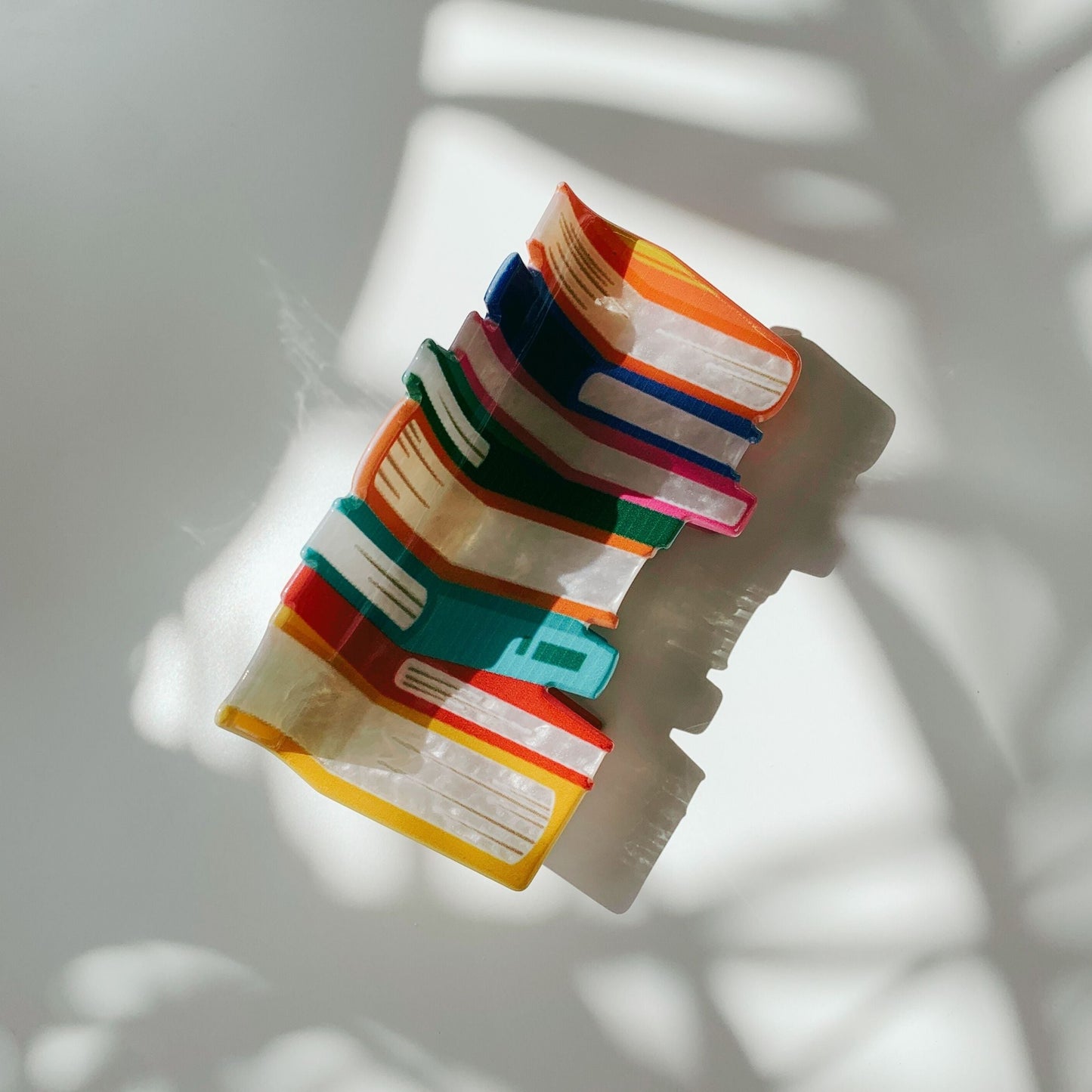 Velvet Claws Stack of Books Hair Clip