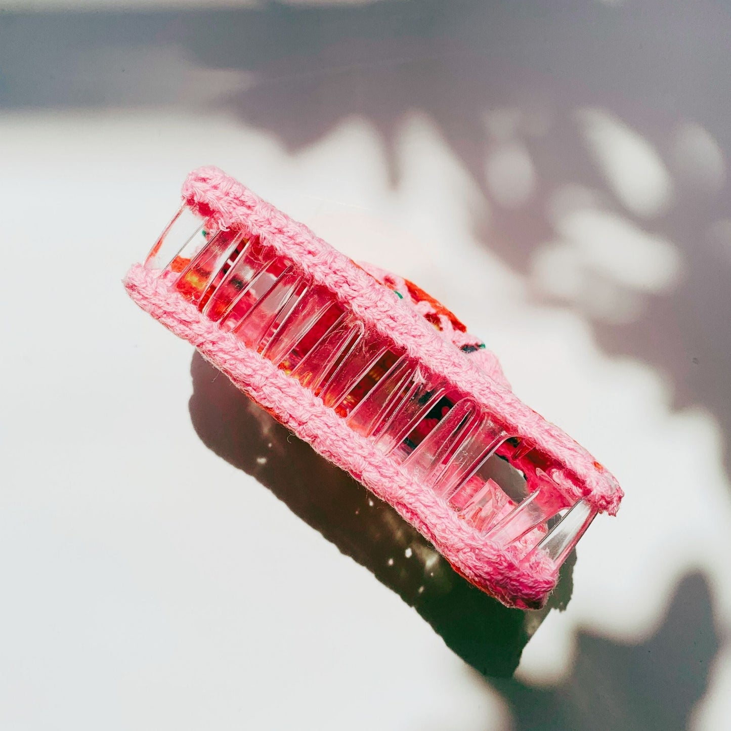 Velvet Claws Strawberry Granny Square Hair Claw