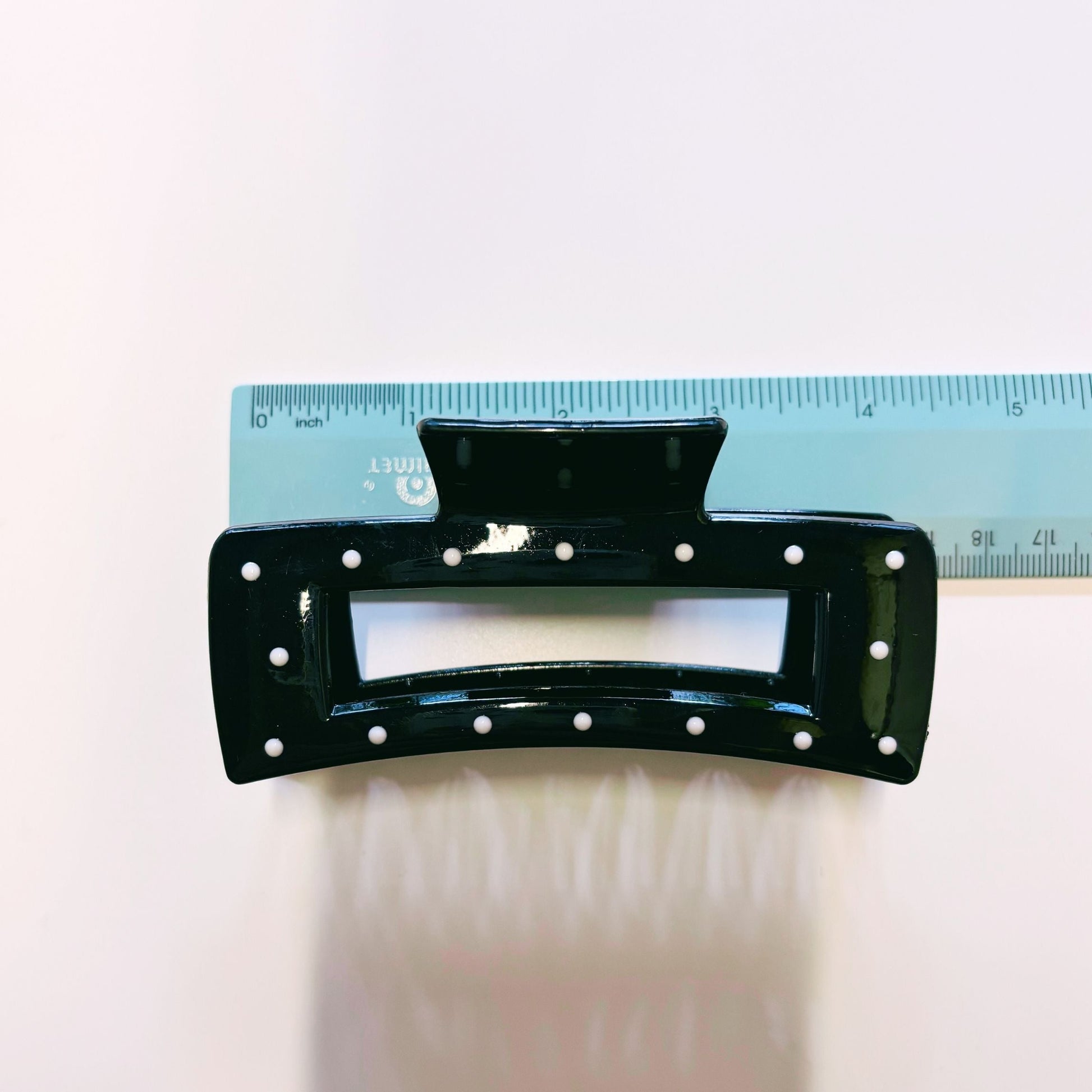 Velvet Claws Uptown Lady in Black Dot Hair Clip