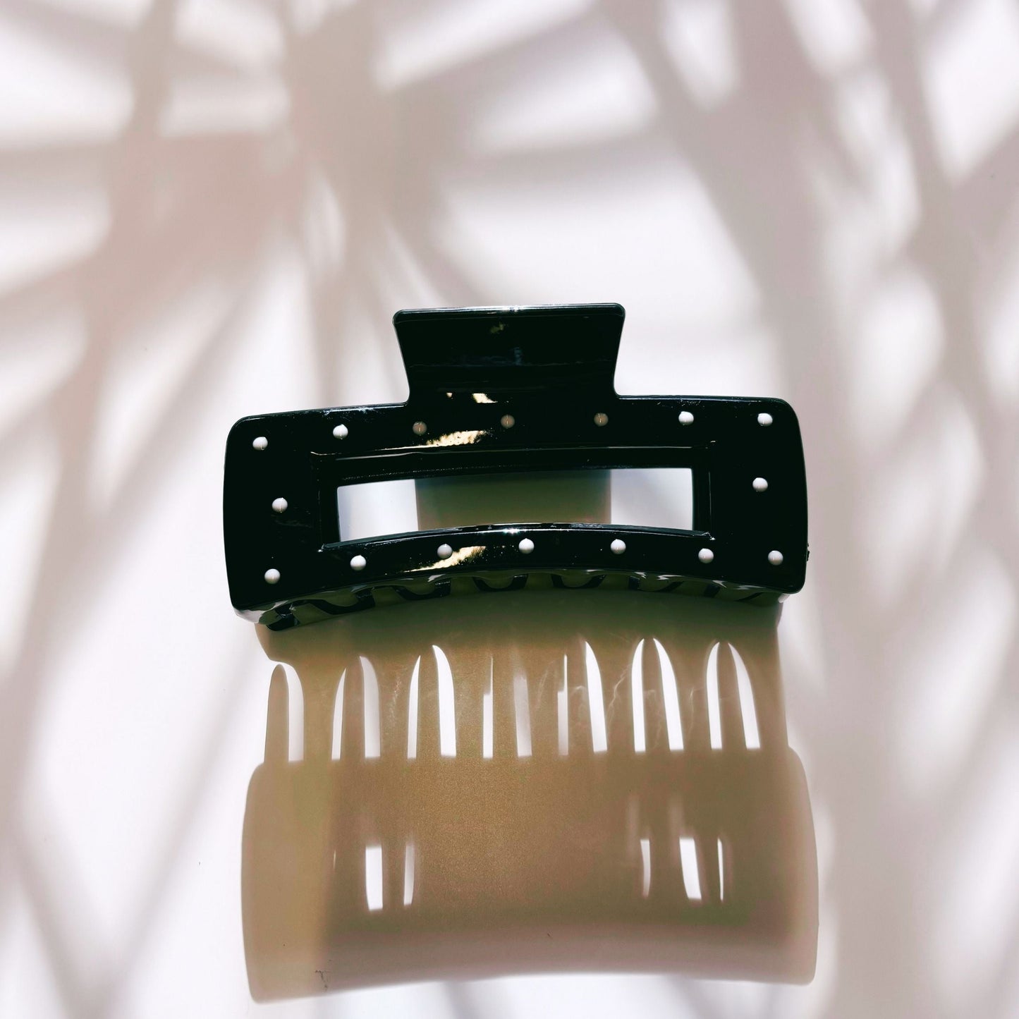 Velvet Claws Uptown Lady in Black Dot Hair Clip