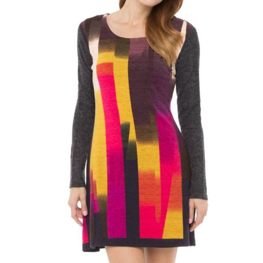 Vintage TV Color Bars Knitted Dress [Sizes SM-XL]