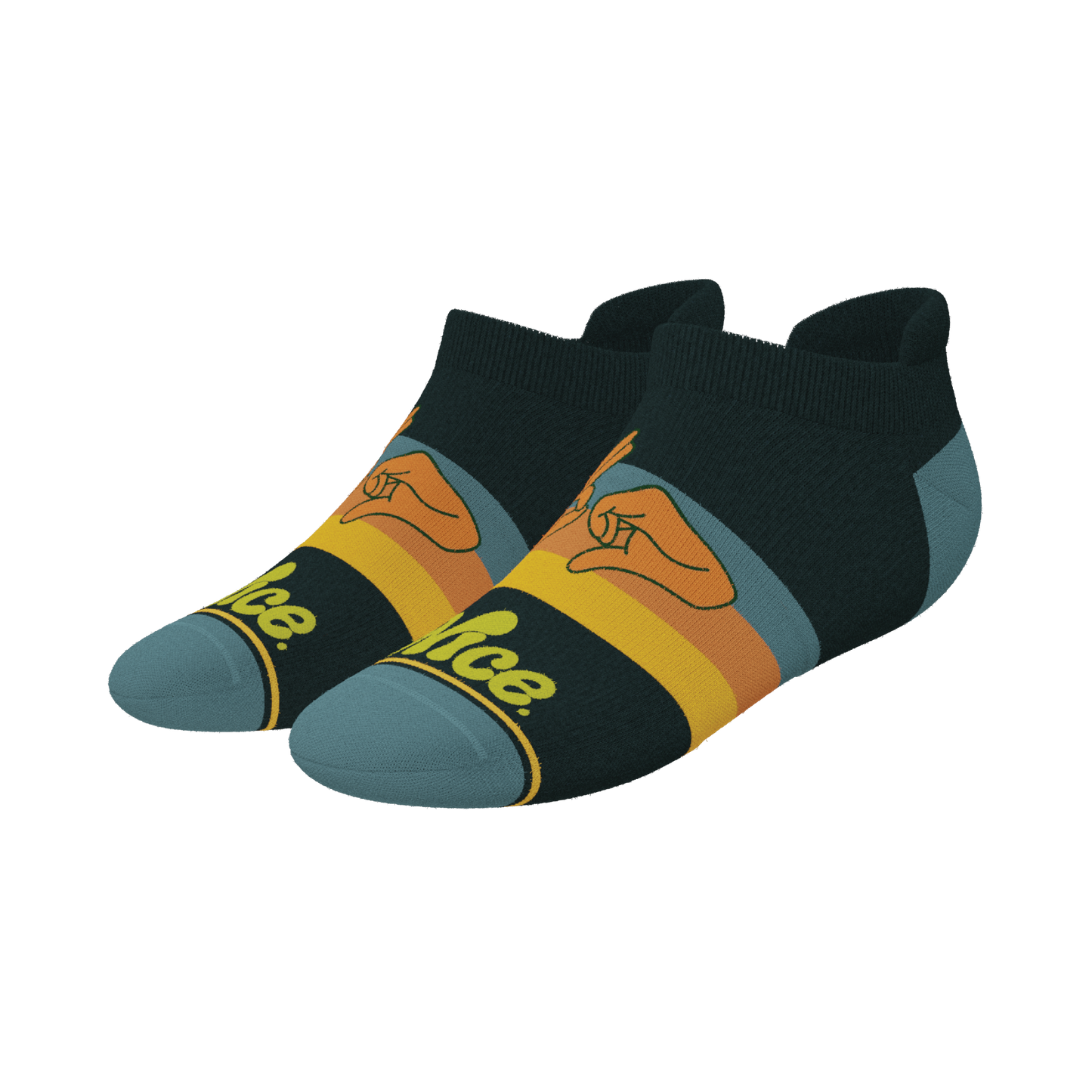 The Wine Dine & 69 | Route 69 Heel Hammock™ Ankle Socks