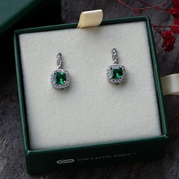 Enchanted Emerald™ 18K White Gold Earrings