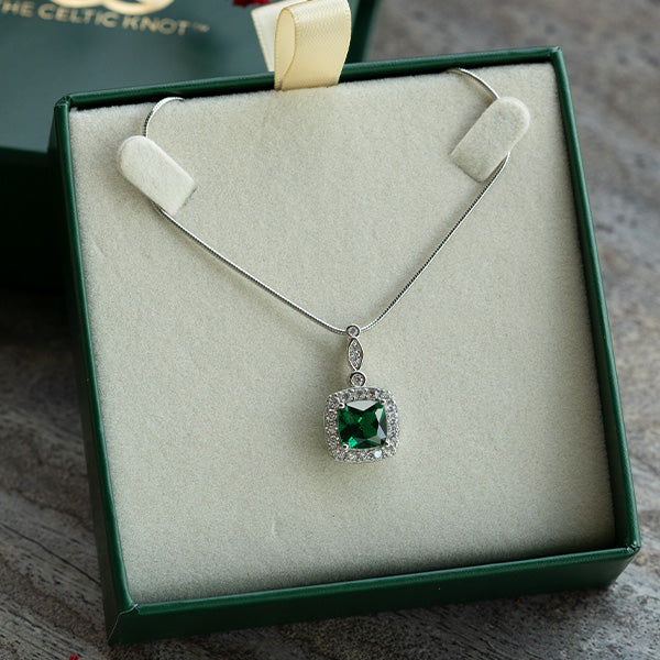 Enchanted Emerald™ 18K White Gold Pendant