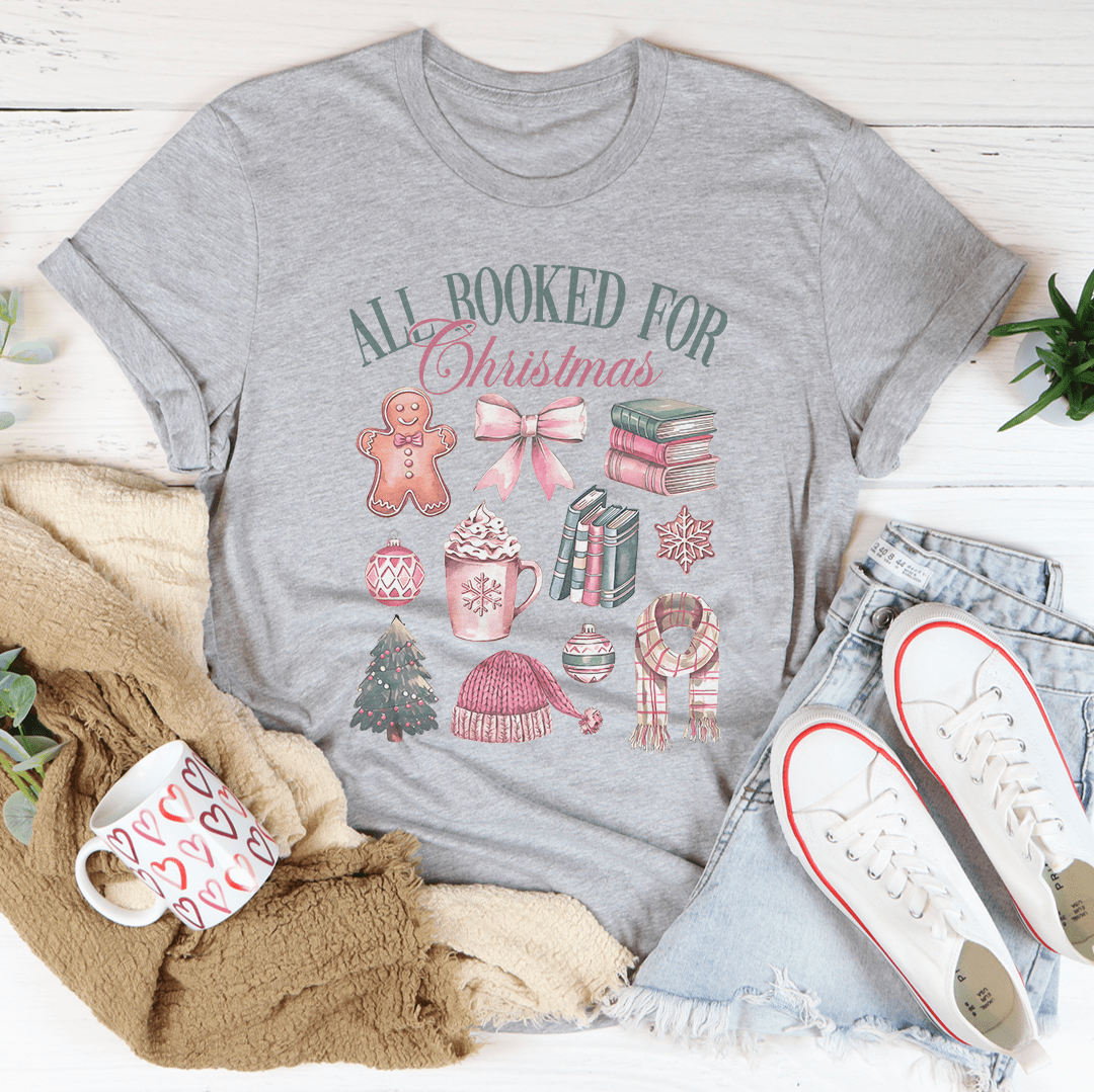 All Booked For Christmas Tee