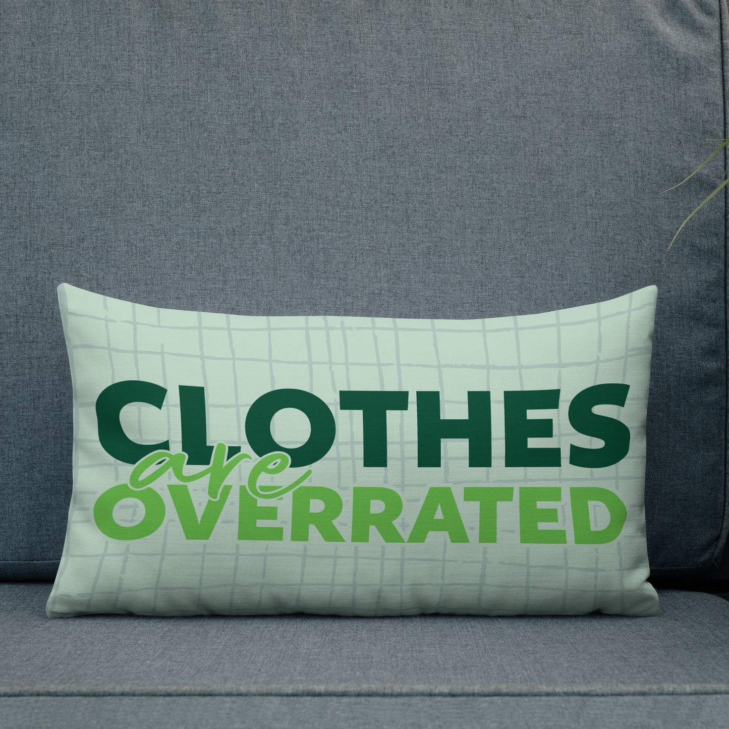 Clothes are Overrrated - Get Naked Premium Pillow