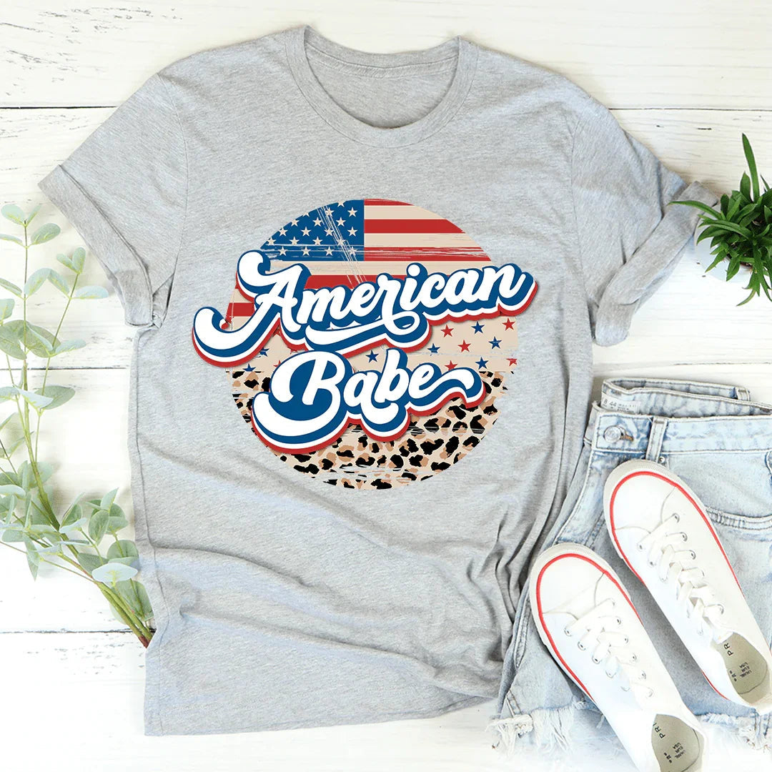 American Babe Leopard Tee