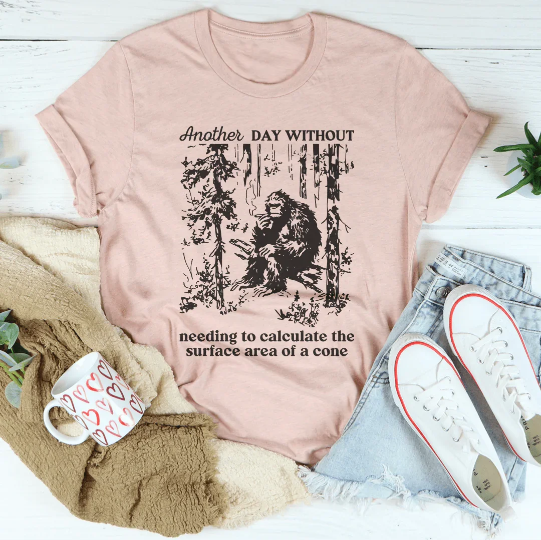 Another Day Without Needing To Calculate The Surface Area Of A Cone Tee