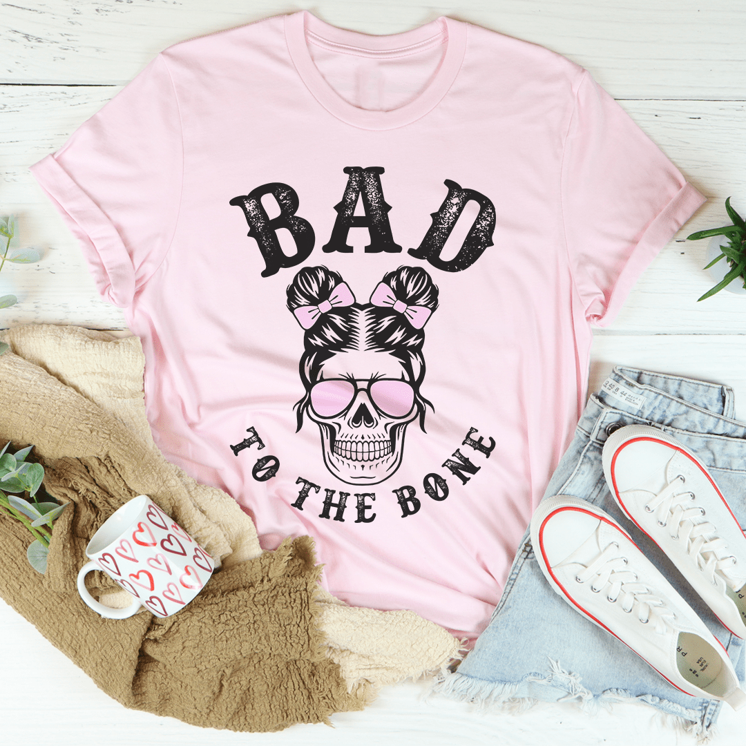 Bad To The Bone Cute Skull Tee