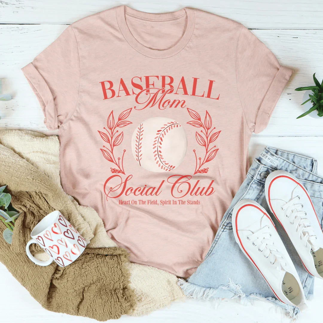 Baseball Mom Social Club Tee