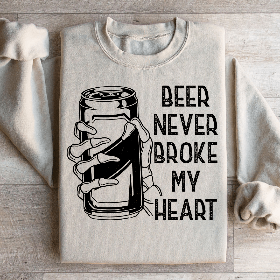Beer Never Broke My Heart Skull Sweatshirt