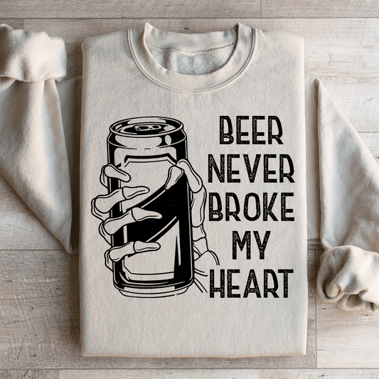 Beer Never Broke My Heart Skull Sweatshirt