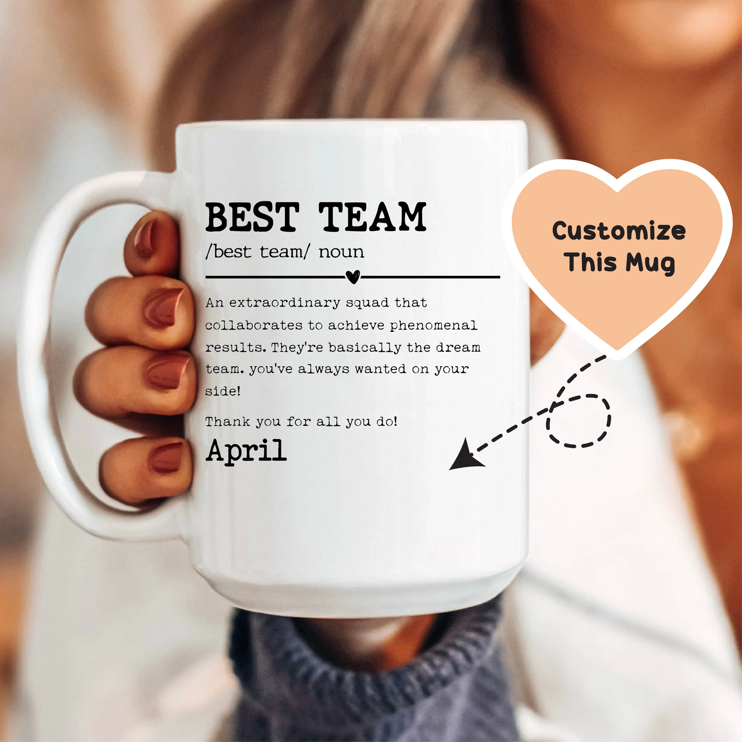 Best Team Custom Mug