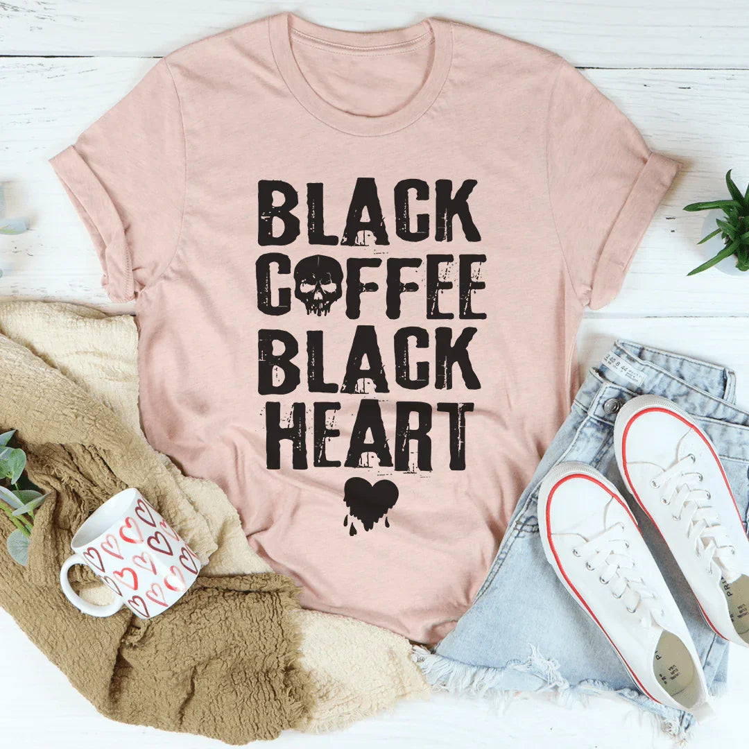 Black Coffee Black Heart Tee