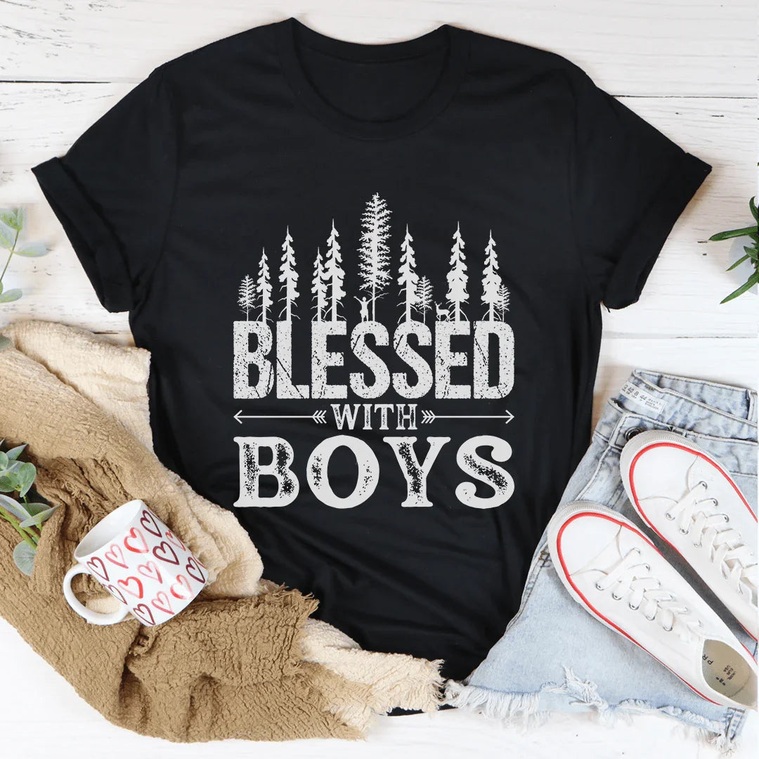 Blessed With Boys Tee