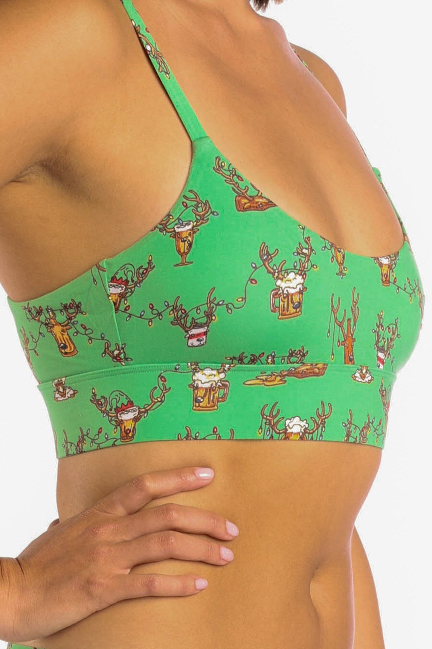 The Blitzened | Reindeer Beer Boob Hammock™ Scoop Bralette