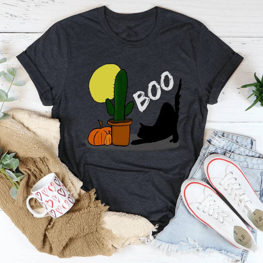 Boo Black Cat Tee
