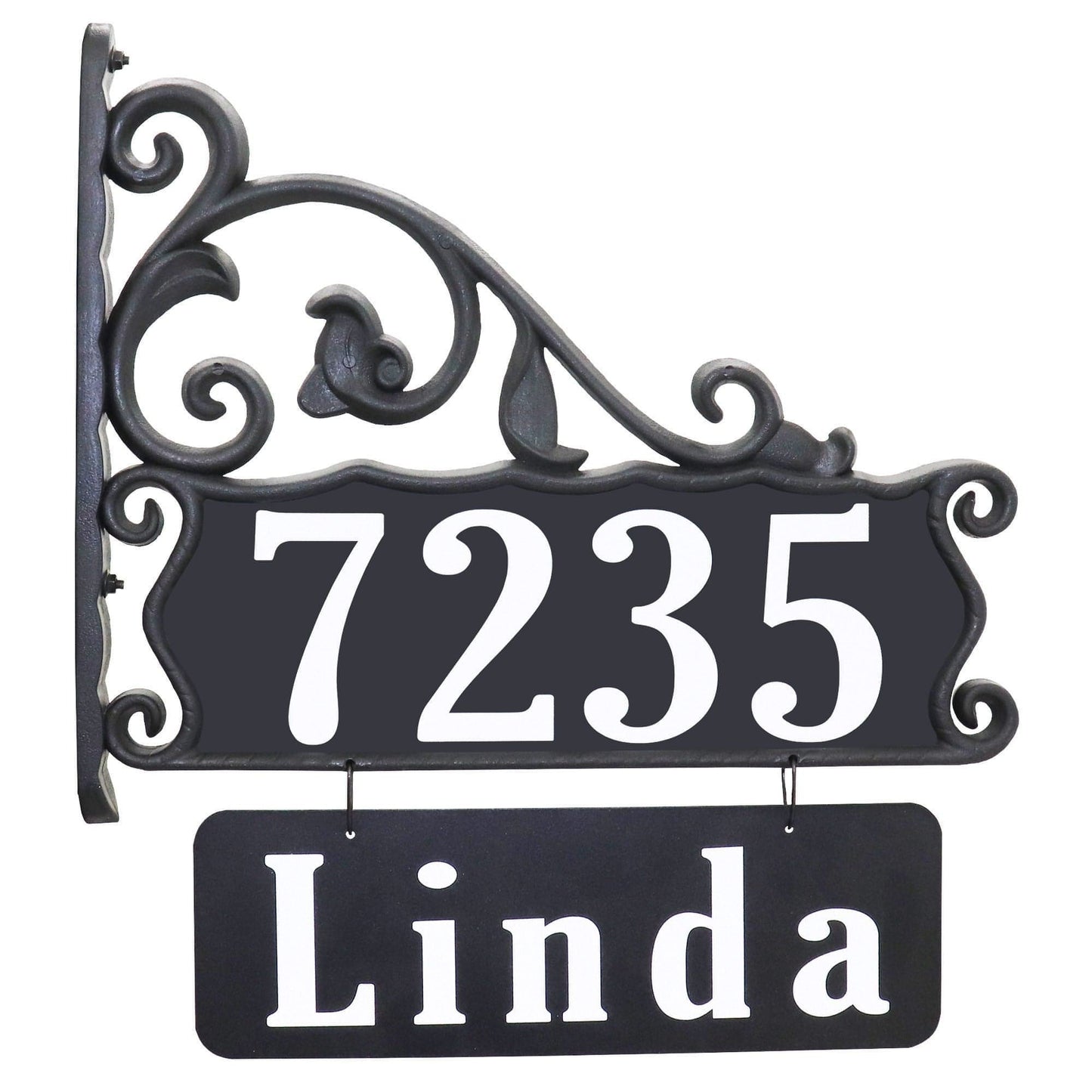 Boardwalk Lamppost Sign With Name Rider