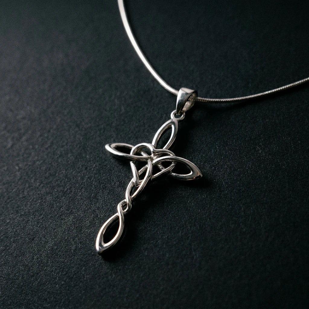 Celtic Heart™ Pendant — 18K White Gold Necklace