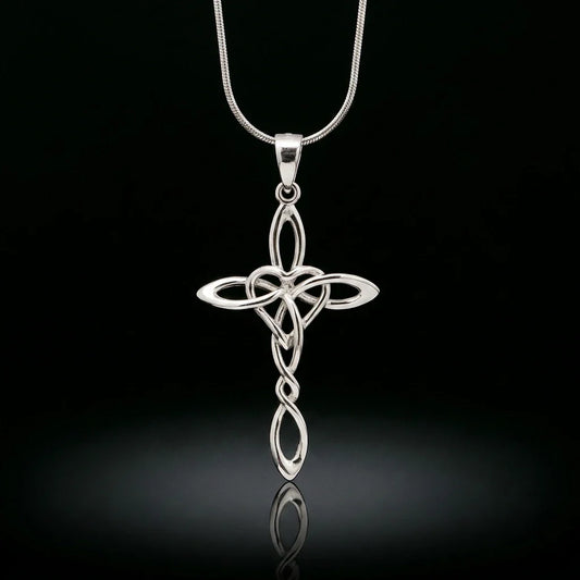 Celtic Heart™ Pendant — 18K White Gold Necklace