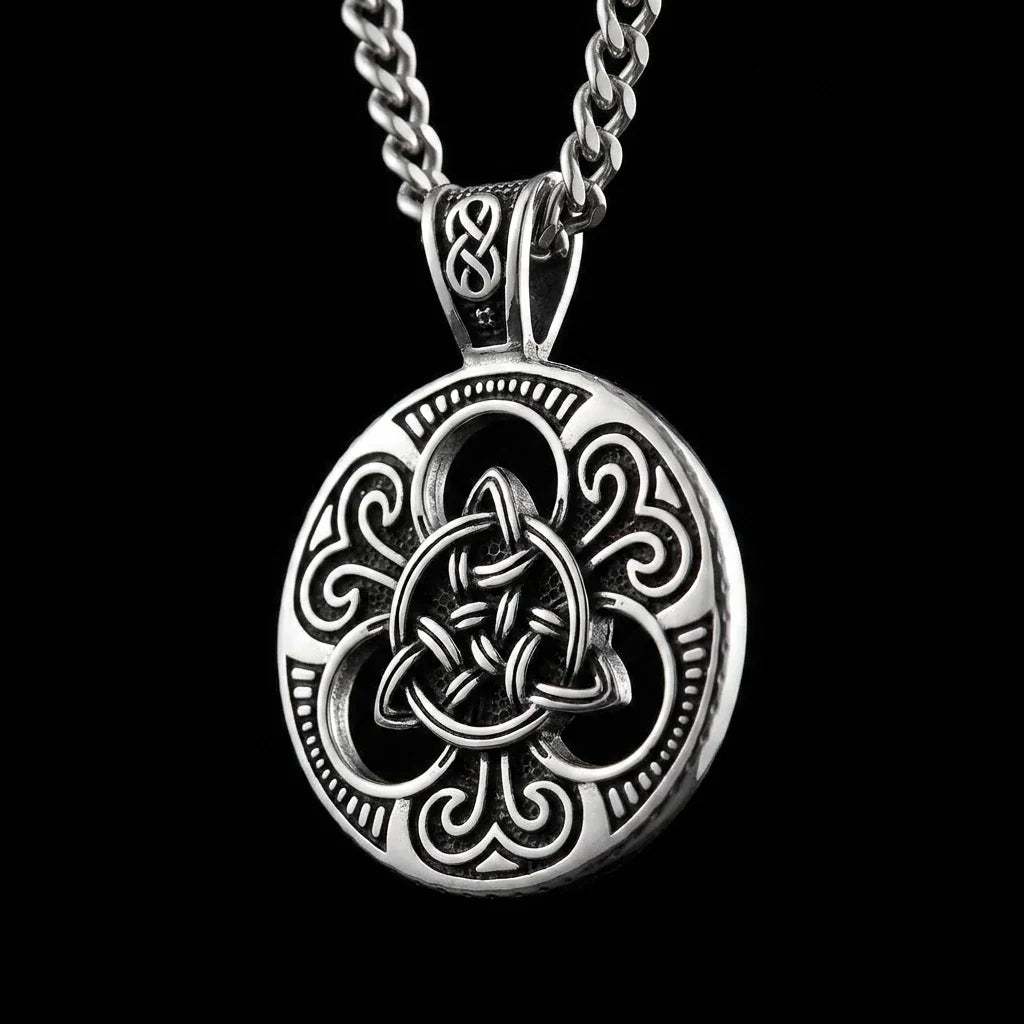 Men's Celtic Knot™ Pendant | Stainless Steel Cuban Necklace