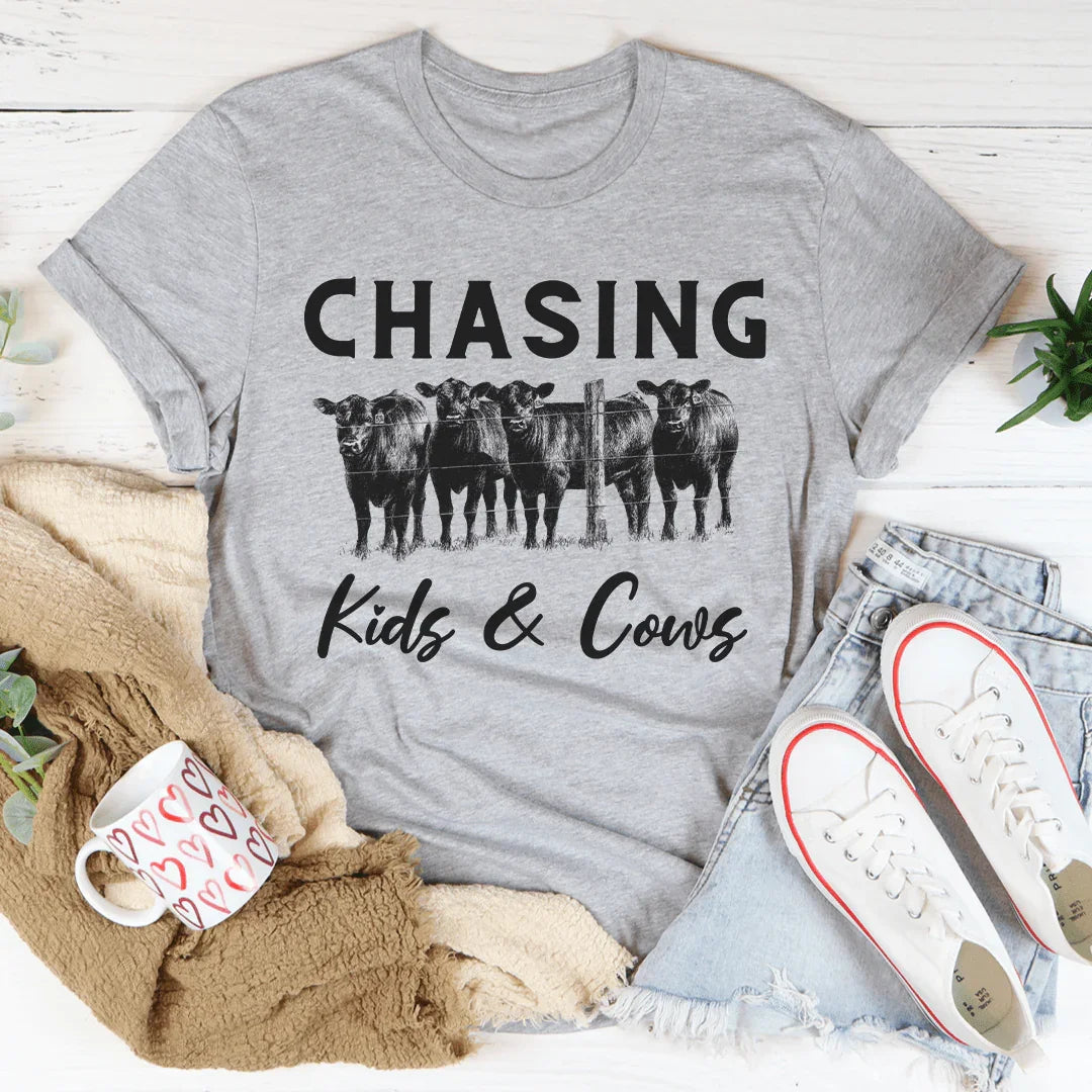 Chasing Kids & Cows Tee