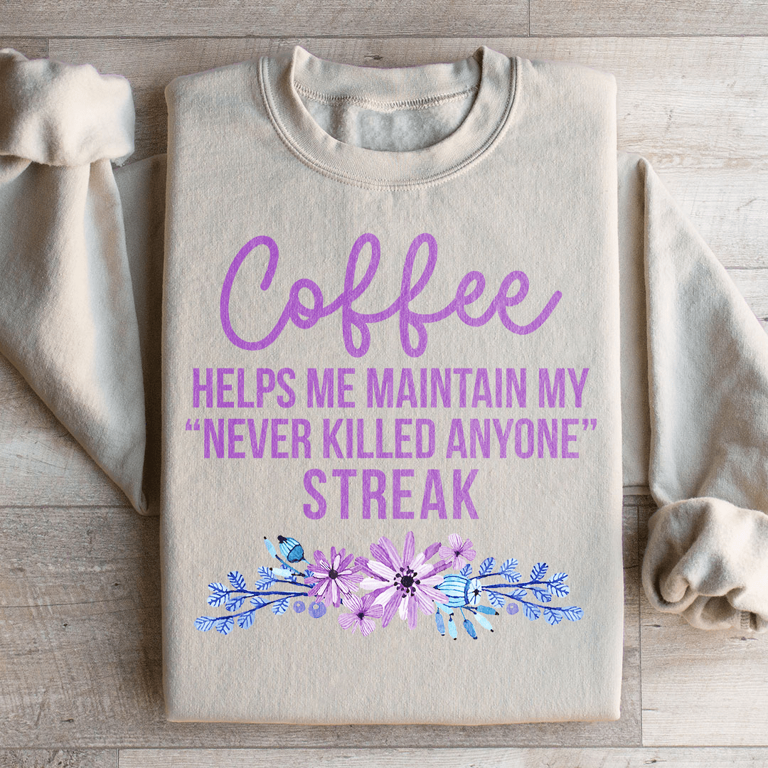 Coffee Helps Me Sweatshirt