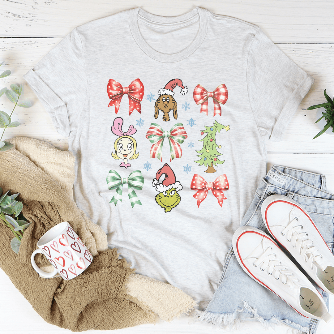 Coquette Bow Grinch Tee