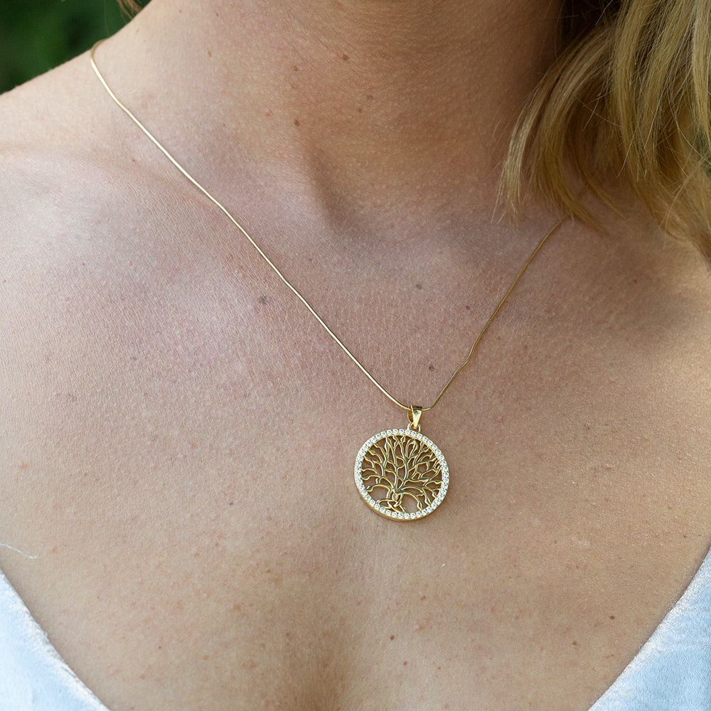 Celtic Tree of Life™ 18K Yellow Gold Diamond Pendant