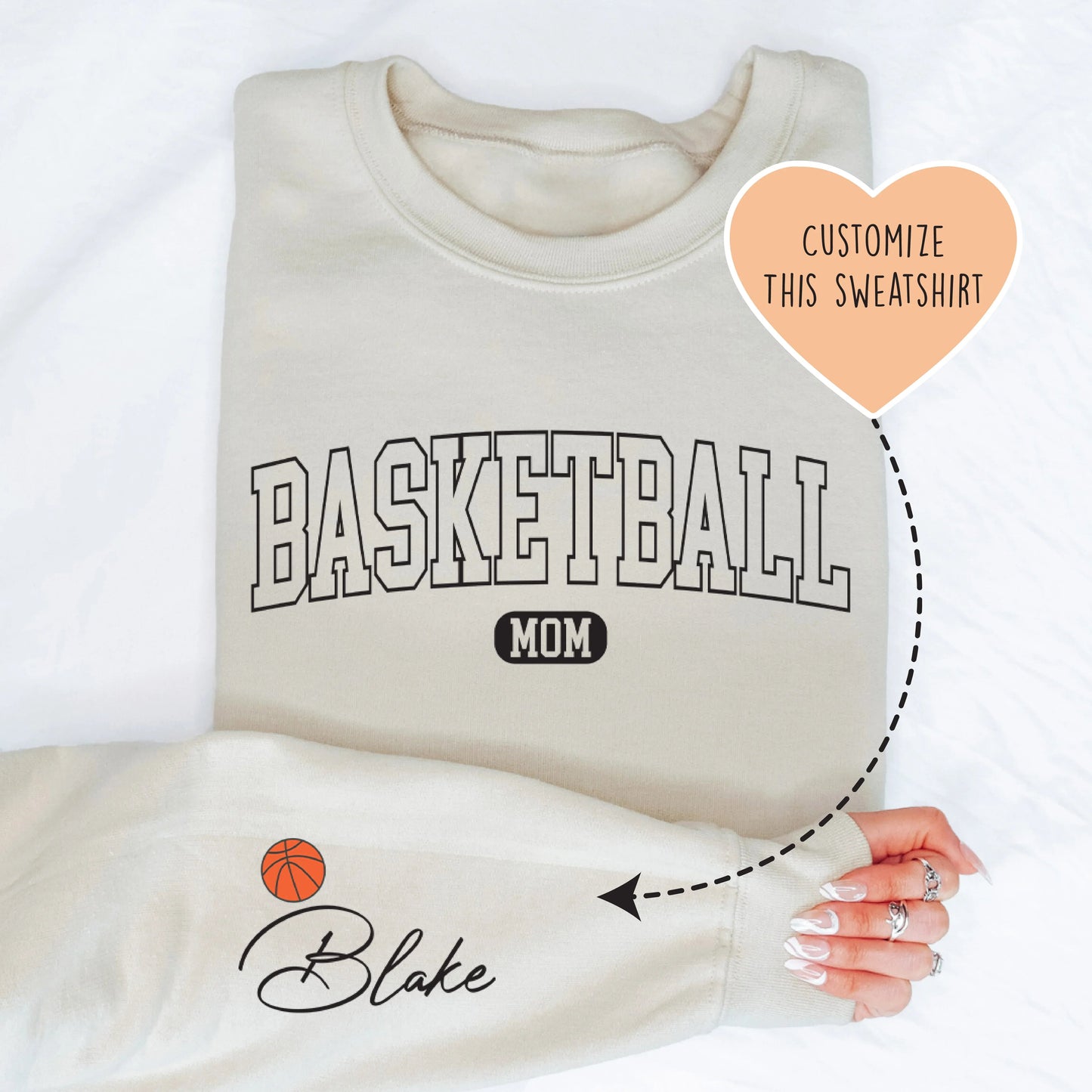 Custom Basketball Mom Sweatshirt