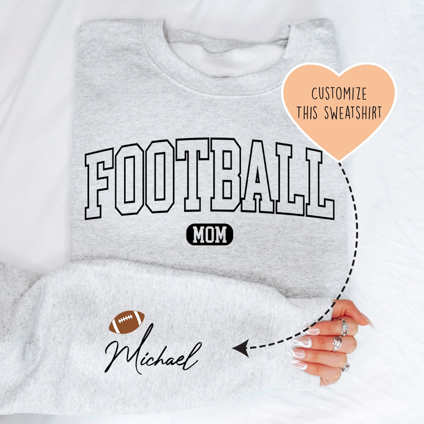 Custom Football Mom Sweatshirt