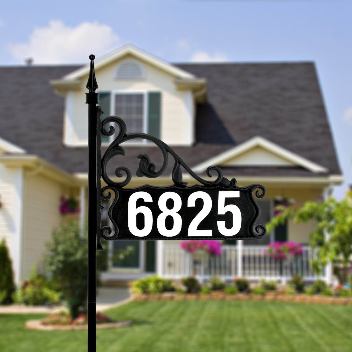 Boardwalk DIY Reflective Lawn Address Sign 48" Post