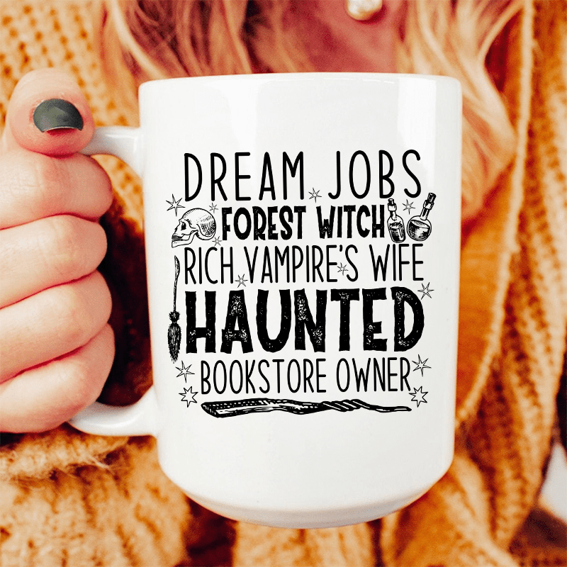 Dream Jobs Halloween Ceramic Mug 15 oz