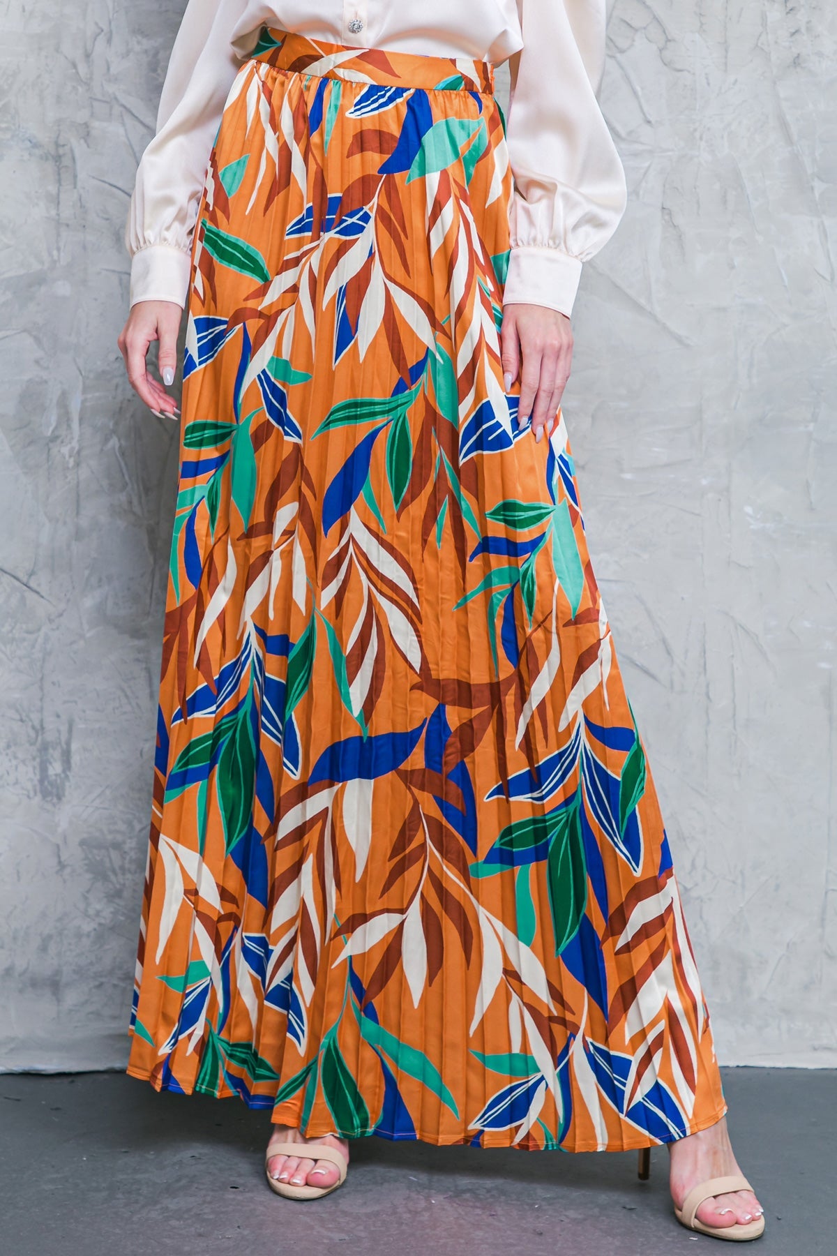 FEELS LIKE FALL WOVEN MAXI SKIRT