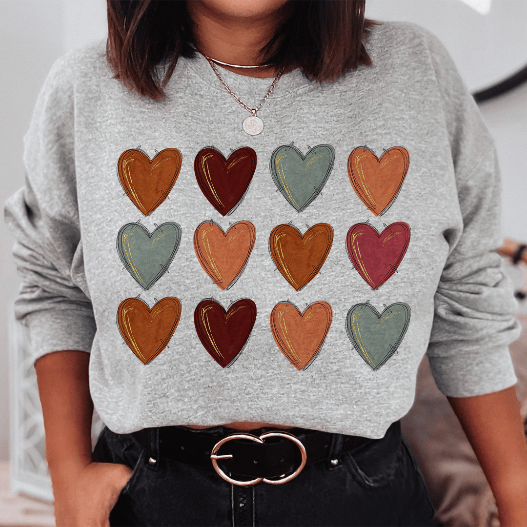 Fall Hearts Sweatshirt