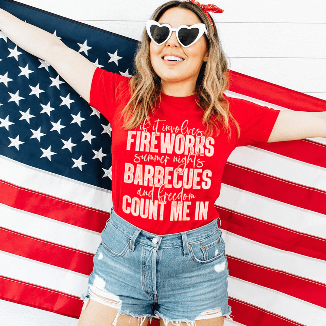 Fireworks Summer Nights BBQs & Freedom Tee