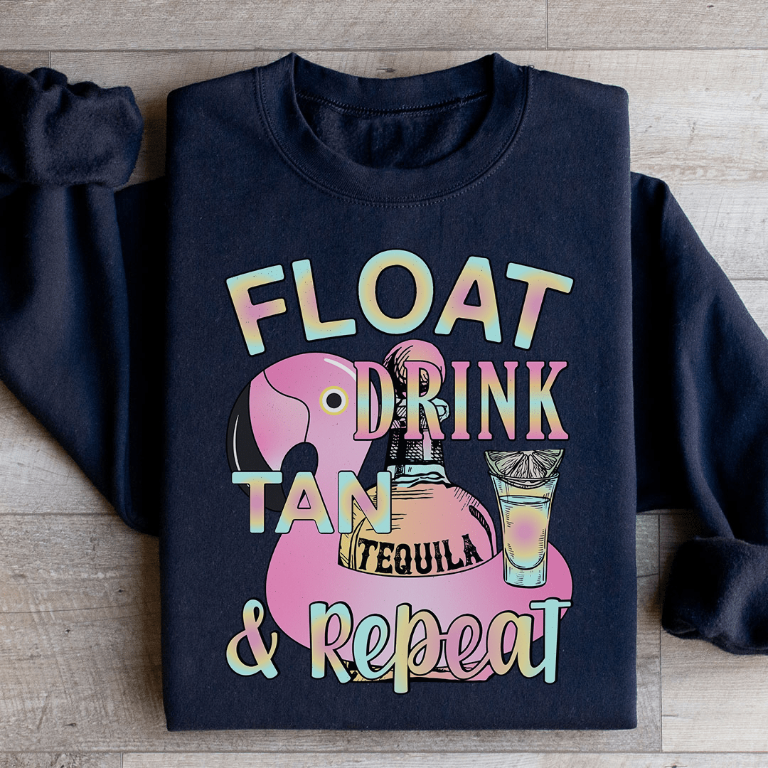 Float Drink Tan Repeat Sweatshirt